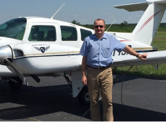 instructor pilot before the plane